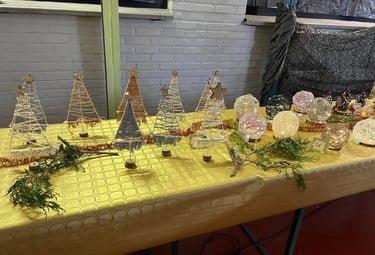 bricolages pour le marché de Noël