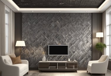 Colorful patterned rugs layered over a hardwood floor in a cozy living room.