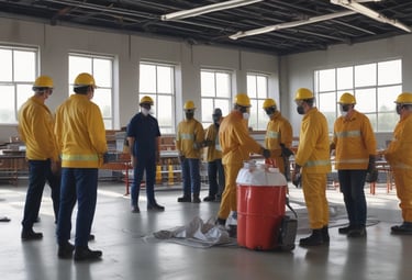 A focused group of advanced learners collaborating on a complex project.