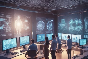 Creative team collaborating on digital content and social media strategies.