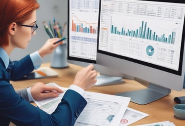 A group workshop where team members learn Excel and business intelligence tools.