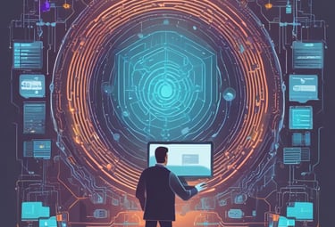 Minimalist code snippet on a black background representing curriculum development.