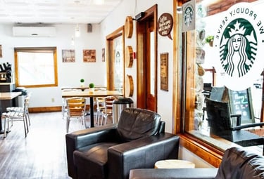 Waterton Starbucks inside Glacier Inn and Suites