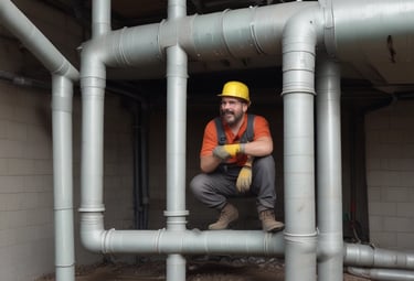 Manager coordinating construction workers with paperwork and schedules.