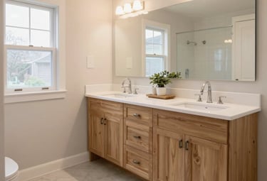 Finished basement with cozy seating and ambient lighting.