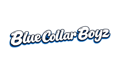 This is the banner logo for the Blue Collar Boyz online cannabis boutique and delivery service