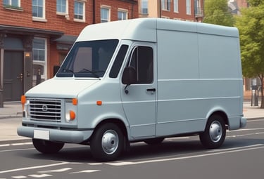Delivery person handing a meal box to a smiling customer at their doorstep.