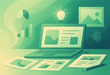 a laptop computer sitting on a desk with a laptop and papers