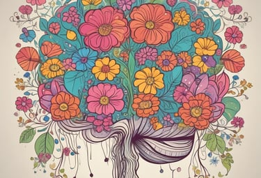 a man with a tree in his head