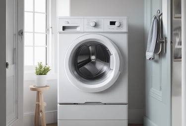 Image of a technician fixing an electric oven in a modern kitchen.