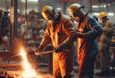 An ergonomic assessment being conducted.