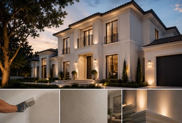 Professional drywall repair and custom texture finishing for luxury homes.