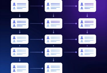 Dashboard interface displaying consolidated chat messages from various platforms in a clean, modern style.