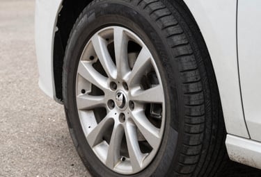 Modern timeline graphic showing milestones in tire protection technology.