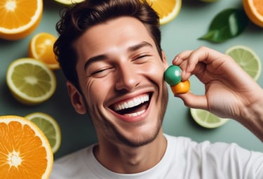 Bright morning scene with a person stretching outdoors, energized and refreshed.