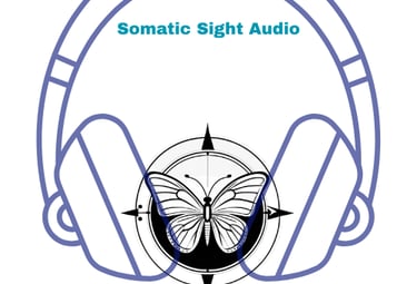 a butterfly on a headphones with a butterfly