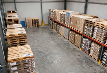 A customs officer inspecting shipping documents as containers are being loaded.