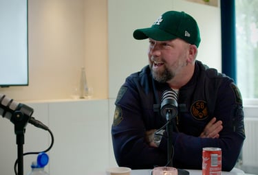 Een podcast die wordt opgenomen in Arnhem