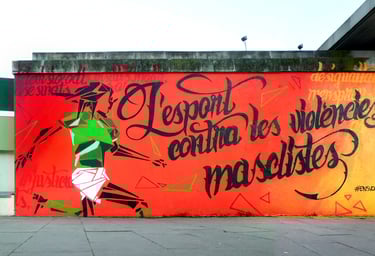 graffiti mural instalación deportiva