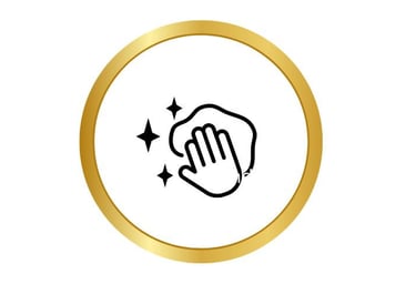 a hand cleaning showing experienced cleaning staff