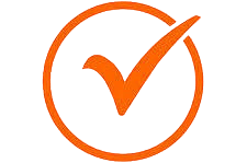orange tick icon for elevate retreats