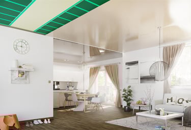 Modernes Design mit der Infrarot Deckenheizung