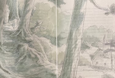 My Neighbor Totoro: The Novel Hospital Sketch