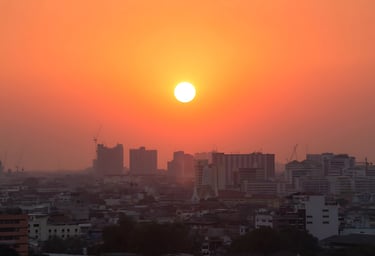 Sunset over Maputo symbolizing Chapateca’s community values and vision