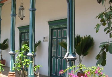 Facade coloniale Santa Fé de Antioquia