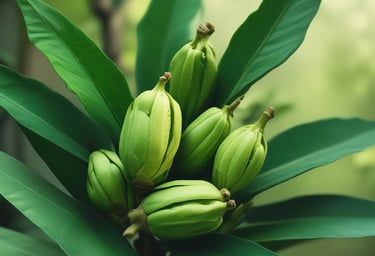 person holding green leaf during daytime