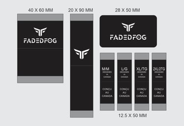 Custom woven clothing labels with brand logo for apparel production