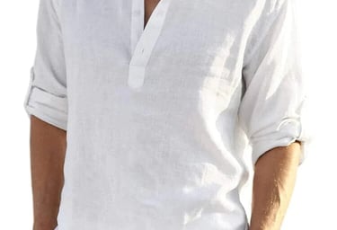 a man in a white shirt and shorts