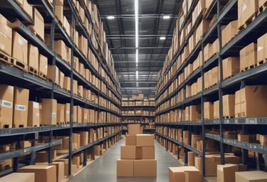 Business warehouse with unused items that need to sold to make more space available