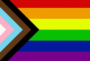 LGBTQI+ progress flag