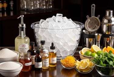 Open bar vibrante com uma variedade de garrafas para festa