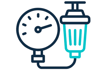 Ícone de calibrações e limpezas técnicas de chillers e trocadores.