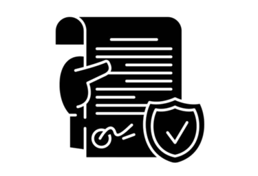 an icon representing legal contract analysis