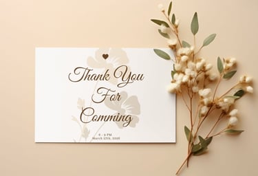 Cartes de remerciement