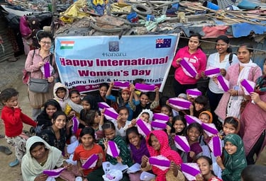 International Women's Day 2024 with Hanaru at the Bawana Slum.