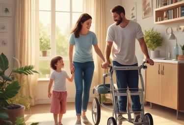 A warm, inviting scene of a person practicing daily self-care in a cozy home environment.