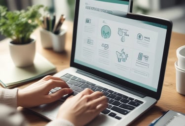 A warm, inviting scene of a person practicing daily self-care in a cozy home environment.