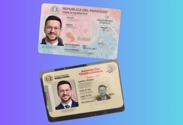 Foto de documentação para imigrante