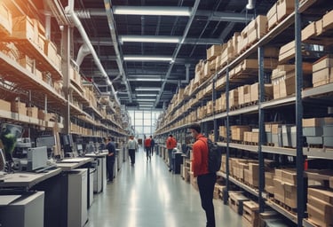 A professional consultant discussing automation solutions with a client.