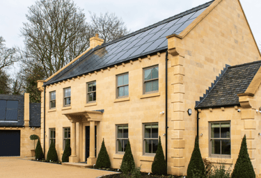 House with a solar panel