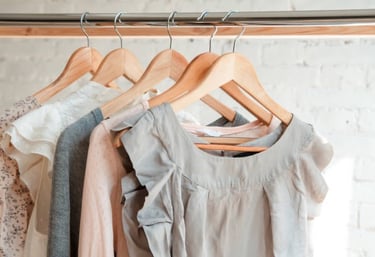 stock image of clothes for boutique