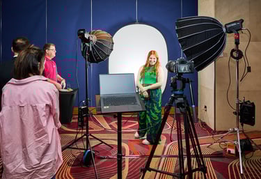 Phograpgy at a media section in a corporate event
