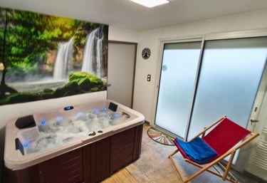 Spa privatif avec bain à remous à Lherm – espace détente ENERGY TERRE HAPPY.