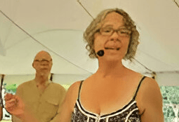 Claire leading Harmony 303 Community Choir