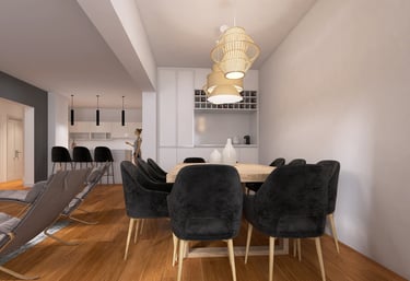 Mobiliario a Medida y Diseño de Comedor | Casa Paroisienne