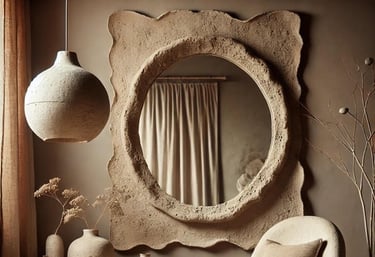 Wabi Sabi Paper Mache Interior Desin